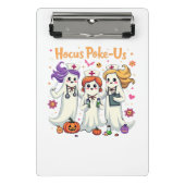 Hocus-Poke Ons Verpleegkundige Spook Halloween Gee Mini Klembord (Voorkant)