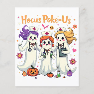 Hocus-Poke US Nursing Spooky Halloween Ghost