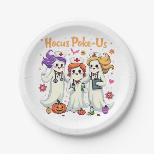 Hocus-Poke US Nursing Spooky Halloween Ghost Papieren Bordje