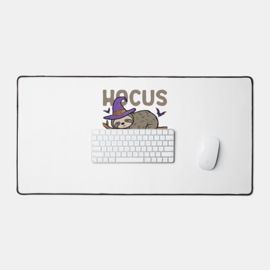 Hocus Slowcus Grappig Halloween Luiaard Classic T- Bureaumat (Keyboard & Muis)