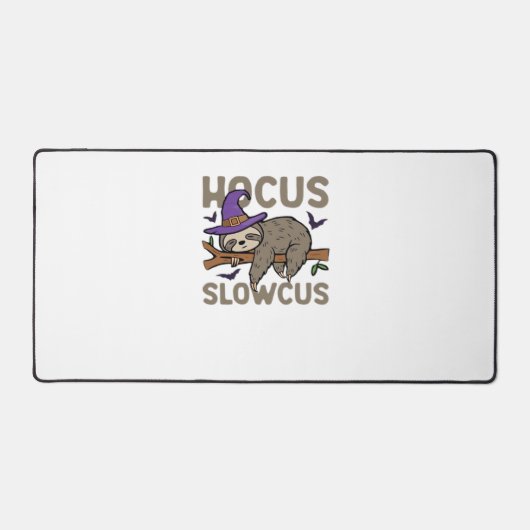 Hocus Slowcus Grappig Halloween Luiaard Classic T- Bureaumat (Voorkant)