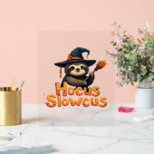Hocus Slowcus Luiaard liefhebbers Halloween kostuu Acryl Bord (Huwelijk)