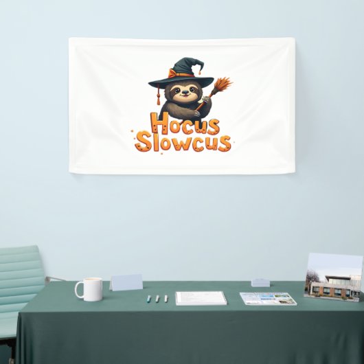 Hocus Slowcus Luiaard liefhebbers Halloween kostuu Spandoek (Beurs)