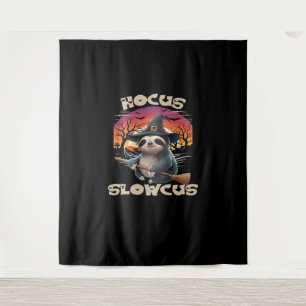 Hocus Slowcus luiaard liefhebbers Halloween kostuu Wandkleed