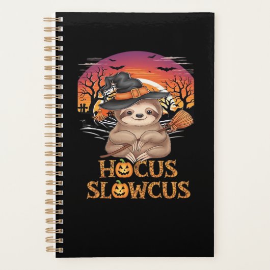 Hocus Slowcus luiaardliefhebbers Halloween kostuum Planner (Voorkant)