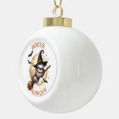 Hocus Slowcus Witch Sloth Keramische Bal Ornament (Rechts)