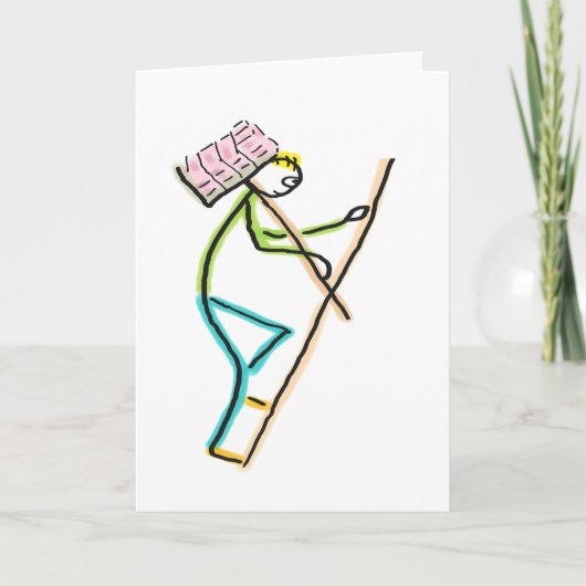 Hod Carrier Stickman Kaart (Voorkant)