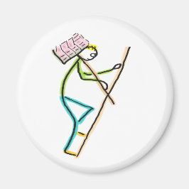 Hod Carrier Stickman Magneet