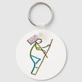 Hod Carrier Stickman Sleutelhanger