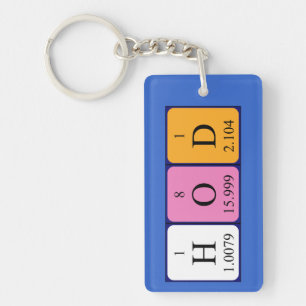 HoD periodieke lijst woordkeyring Sleutelhanger