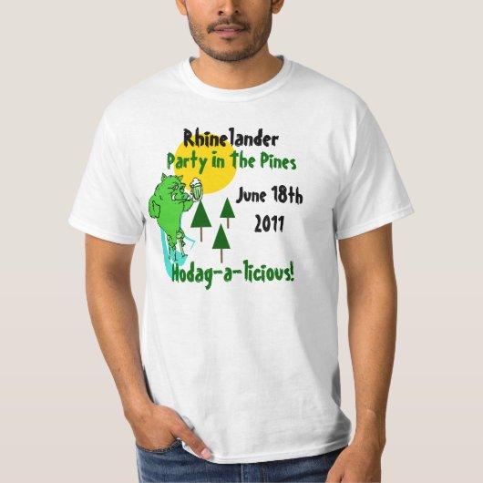 HODAG Shirt Design die Noord-Hodag-a-licious verva (Voorkant)
