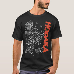 Hodaka 1970s motorfiets Dirtbike Black Exploded En T-shirt