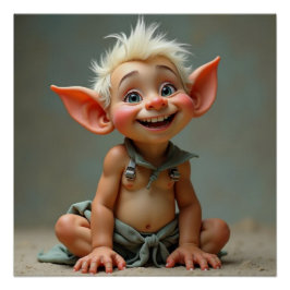 Hodge Baby Troll Glanzende Poster Perfect Poster