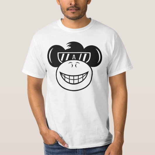 Hodgemonkey T-Shirt (wit) (Voorkant)