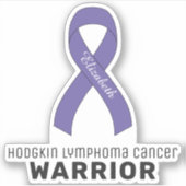 Hodgkin Lymfoom Cancer Vinyl Sticker (Voorkant)