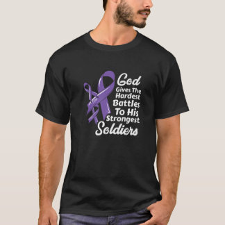 Hodgkin Lymphoma Awareness Ribbon Chemo Faith Sold T-shirt
