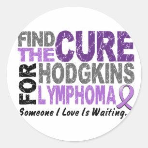 Hodgkins lymfoom VIND DE GENEZING 1 Ronde Sticker