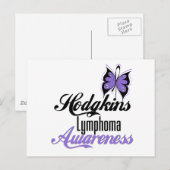 Hodgkins Lymphoma Awareness Butterfly Briefkaart (Voorkant / Achterkant)