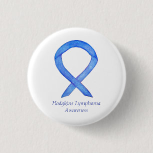 Hodgkins Lymphoma Awareness Ribbon Custom HL Pins Ronde Button 3,2 Cm