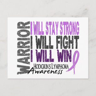 Hodgkins Lymphoma Warrior Briefkaart