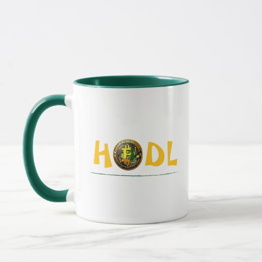 HODL Bitcoin Crypto café Mug (Gauche)