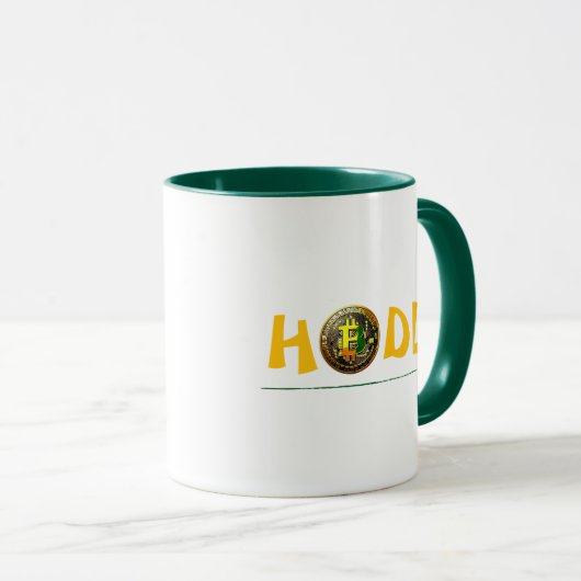 HODL Bitcoin Crypto Coffee Mok (Voorkant rechts)