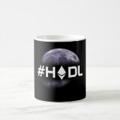 #HODL Ethereum dans la tasse de noir de lune (Centre)