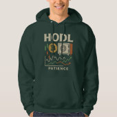 HODL Patience Bitcoin Trading Chart Hoodie (Voorkant)