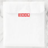 Hodl Stamp Ronde Sticker (Tas)