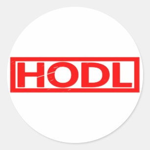 Hodl Stamp Ronde Sticker