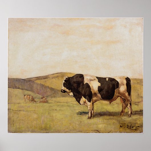 Hodler - De Stier 1878 Poster (Voorkant)