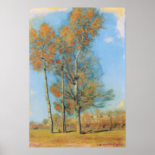 Hodler - Landschap nabij Madrid 1878 Poster