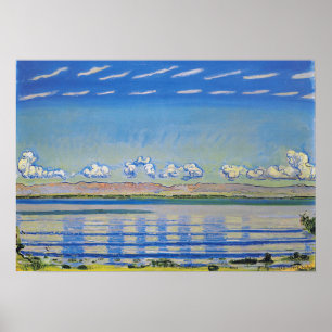 Hodler - Ritmisch Landschap Aan Het Meer Van Genèv Poster