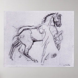 Hodler - Ruiter te paard 1908 Poster