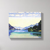 Hodler - Thun-meer van Lessig, mooie kunst Canvas Afdruk (Voorkant)