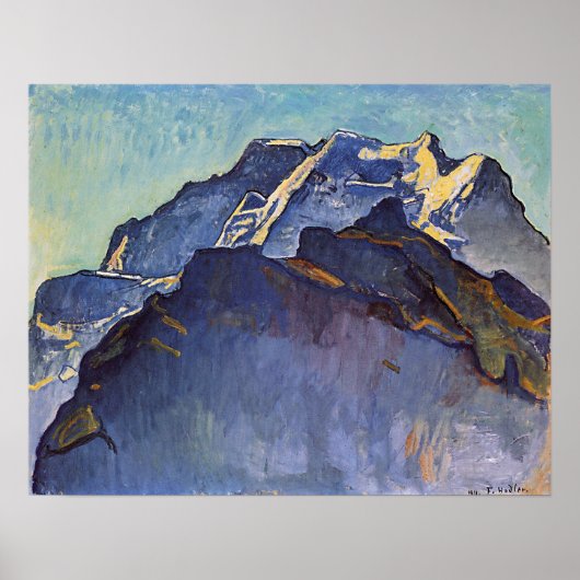 Hodler - Virgo Massif and Black Monk 1911 Poster (Voorkant)