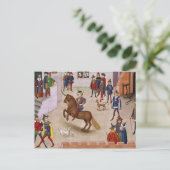 Hoe Alexander de Grote Gemonteerde Bucephalus Briefkaart (Staand voorkant)