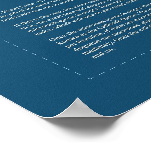 Hoe Asynchroon JavaScript werkt Poster (Hoek)