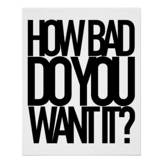 HOE BAD WILT U HET? PERFECT POSTER