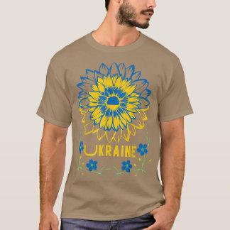 HOE BEHOORT Oekraïnse Zonnebloem Oekraïnse vlag me T-shirt
