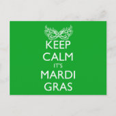 HOE BEWAART U DE MARDI GRAS SEASON? BRIEFKAART (Voorkant)