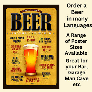 Hoe bier over de hele wereld te bestellen poster