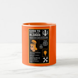 Hoe blonden te begrijpen tweekleurige koffiemok