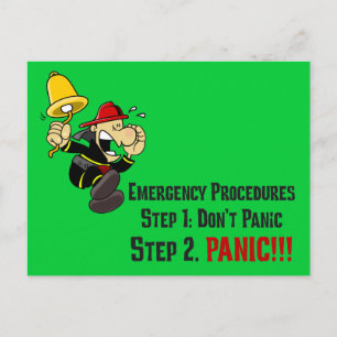 Hoe brandweerlieden reageren op uw noodsituatie briefkaart