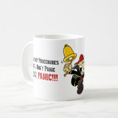 Hoe brandweerlieden reageren op uw noodsituatie koffiemok (Voorkant links)