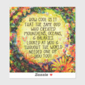 Hoe cool is het om goede inspiratie op te wekken sticker (Vel)