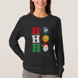 Hoe Cute Cat Snoep Santa Kerstmis T-shirt