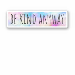 Hoe dan ook, aarzelaar sticker