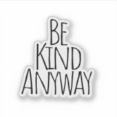 Hoe dan ook, aarzelaar sticker (Voorkant)