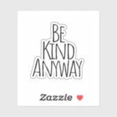 Hoe dan ook, aarzelaar sticker (Vel)